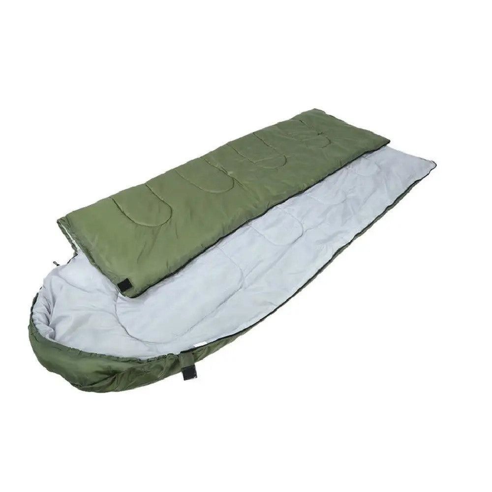 Спальний мішок до -15 °C, 210х72 см + чохол, Зелений / Зимовий спальний мішок / Спальник / Зимовий спальник