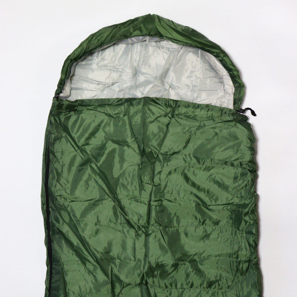 Спальний мішок до -15 °C, 210х72 см + чохол, Зелений / Зимовий спальний мішок / Спальник / Зимовий спальник