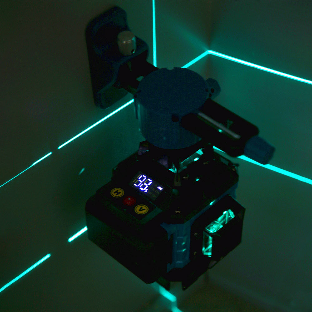 Лазерний нівелір 4D 16 ліній з триногою, пультом та кейсом / Лазерний нівелір / Лінійний нівелір