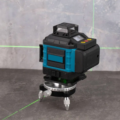 Лазерний нівелір 4D 16 ліній з триногою, пультом та кейсом / Лазерний нівелір / Лінійний нівелір