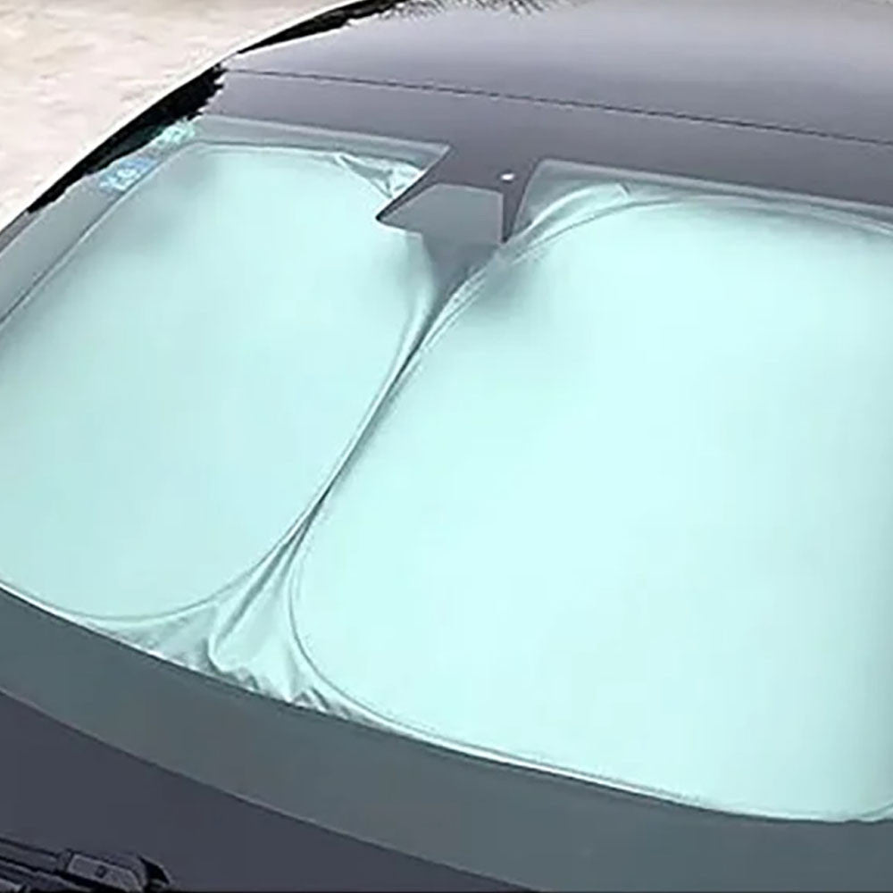 Сонцезахисний екран на лобове скло 145х80см / Захист від сонця до машини / Чохол під лобове скло