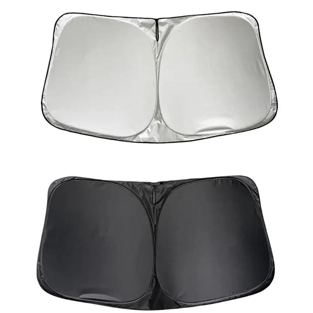 Сонцезахисний екран на лобове скло 145х80см / Захист від сонця до машини / Чохол під лобове скло