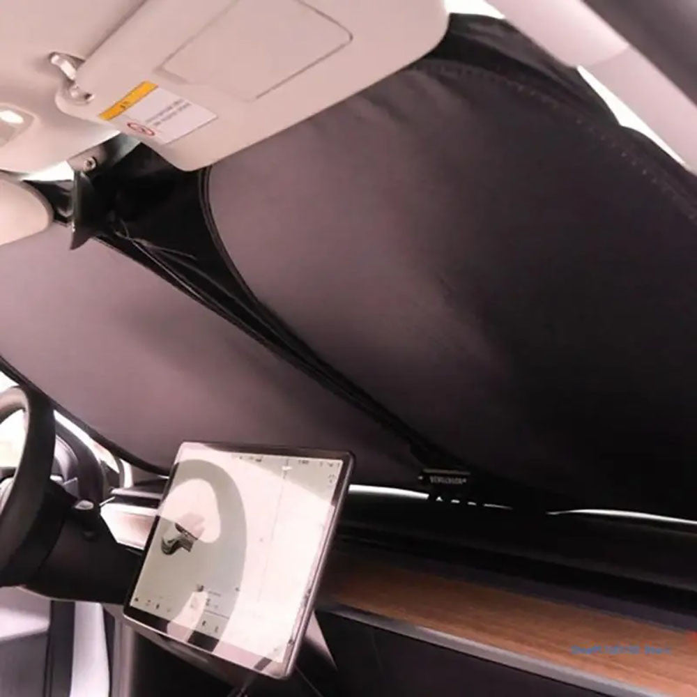 Сонцезахисний екран на лобове скло 145х80см / Захист від сонця до машини / Чохол під лобове скло