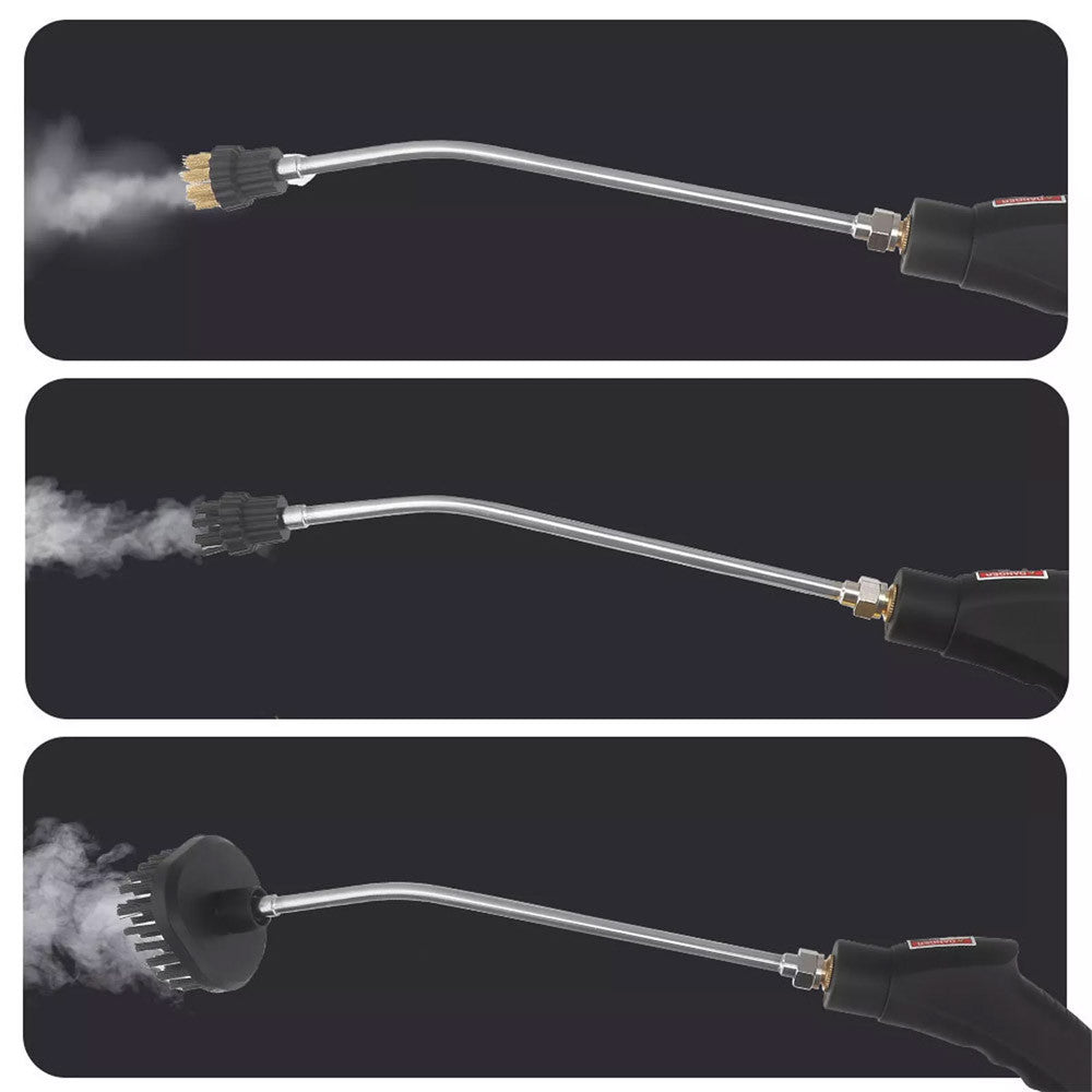 Портативний пароочисник 2500Вт, 1,2л + 7 насадок / Ручний пароочисник для дому / Паровий очищувач