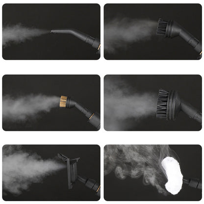 Портативний пароочисник 2500Вт, 1,2л + 7 насадок / Ручний пароочисник для дому / Паровий очищувач