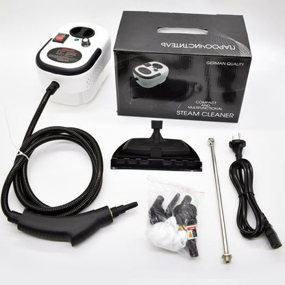 Портативний пароочисник 2500Вт, 1,2л + 7 насадок / Ручний пароочисник для дому / Паровий очищувач