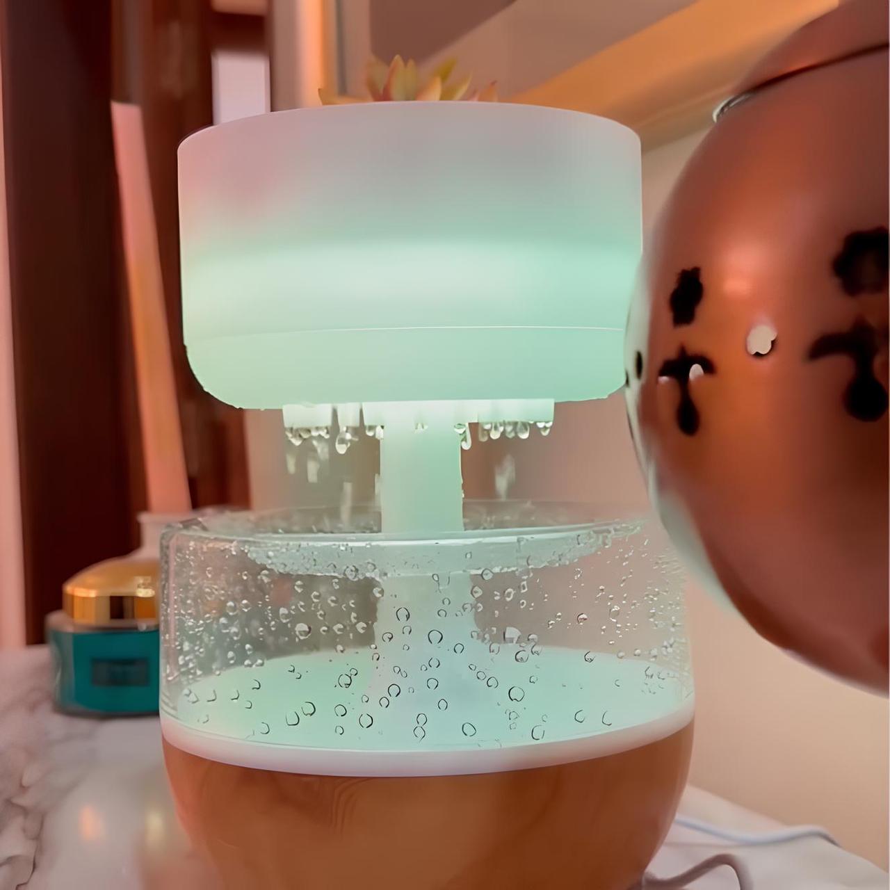 Аромадифузор-зволожувач "Оазис" з RGB-підсвічуванням та USB-живленням, 300 мл / Нічник зволожувач / Аромадифузор