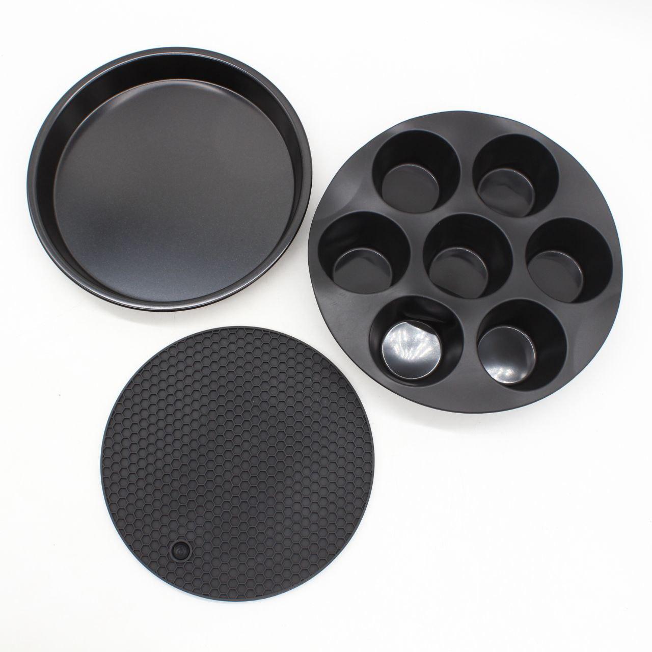 Аксесуари для аерофритюрниці 8 дюймів, 11 в 1 / Аксесуари для аерогрилю / Набір аксесуарів для мультипечі