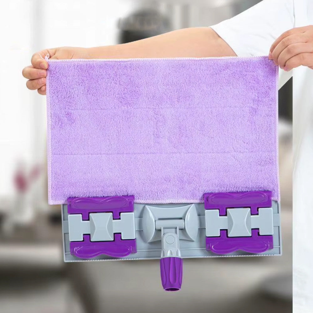 Швабра із затискачами та 2 насадками, Фіолетовий / Швабра для підлоги / Швабра для миття підлоги / Телескопічна швабра