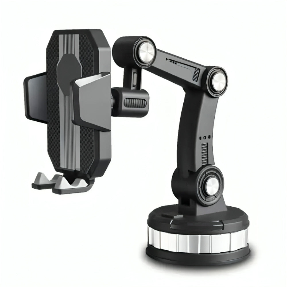 Тримач для телефону в машину, Чорний / Автомобільний тримач для телефону / Підставка для телефону