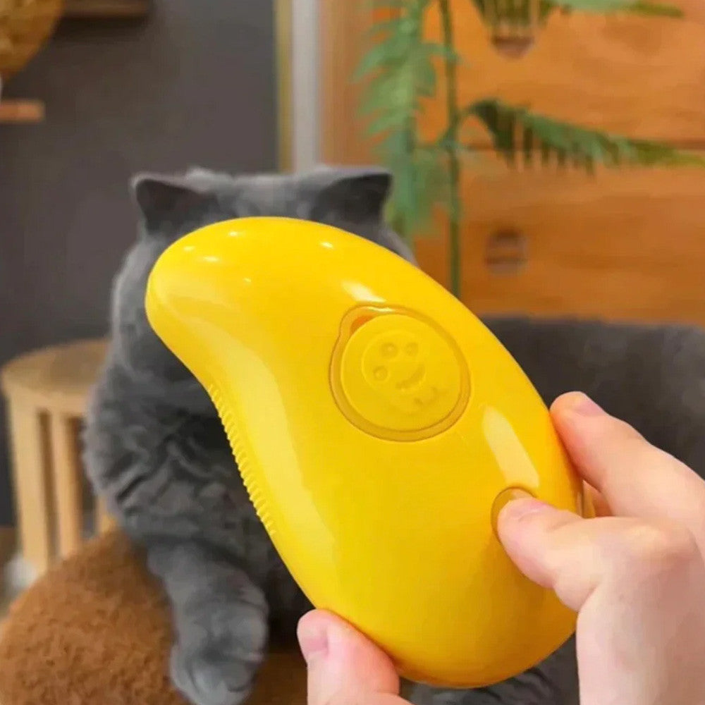 Гребінець для вичісування шерсті тварин з парою AD-2220, Жовта / Щітка від шерсті / Щітка для котів