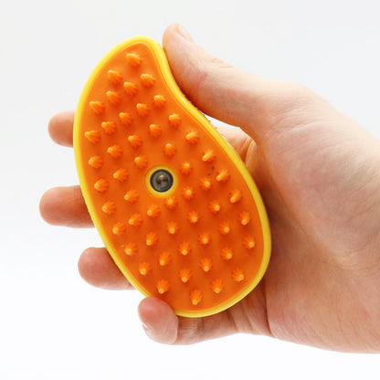 Гребінець для вичісування шерсті тварин з парою AD-2220, Жовта / Щітка від шерсті / Щітка для котів