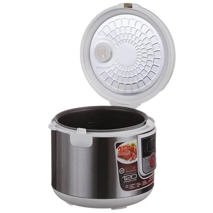 Мультиварка з таймером на 5л, 1500Вт, Domotec MS 7727, Біла / Скороварка / Мультиповар