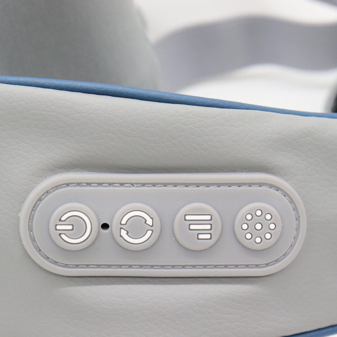 Електричний масажер для шиї, спини та тіла з підігрівом / Роликовий масажер для зняття втоми в шиї