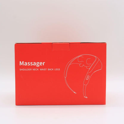 Електричний масажер для шиї, спини та тіла з підігрівом / Роликовий масажер для зняття втоми в шиї