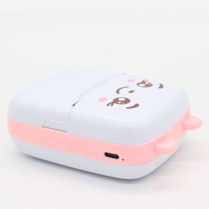Портативний міні принтер з Bluetooth + рулон термопаперу, Рожевий / Дитячий фотопринтер / Термопринтер