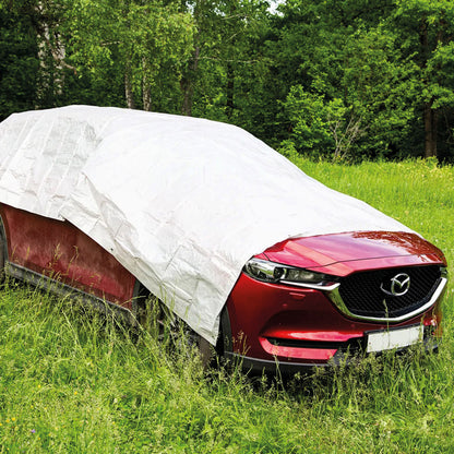 Тент тарпаулін з люверсами 4х3м, 150г/м2 / Універсальний брезент для накриття / Тент будівельний