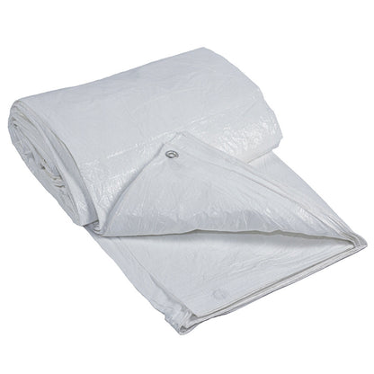 Тент тарпаулін з люверсами 4х3м, 150г/м2 / Універсальний брезент для накриття / Тент будівельний