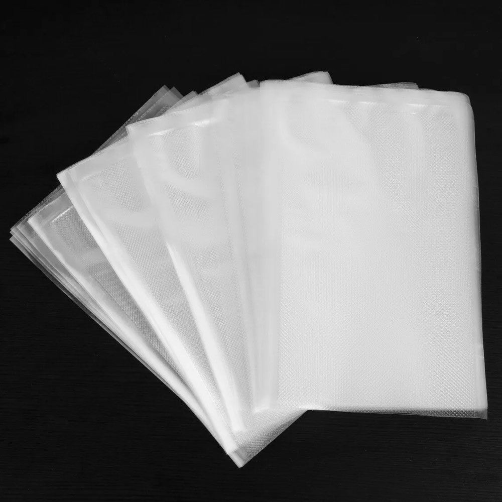 50 шт Рифлені пакети для вакууматора 20х15см / Вакуумні пакети для продуктів / Пакети для вакуумування