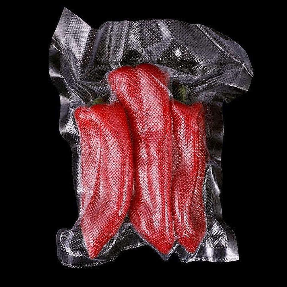 50 шт Рифлені пакети для вакууматора 20х15см / Вакуумні пакети для продуктів / Пакети для вакуумування