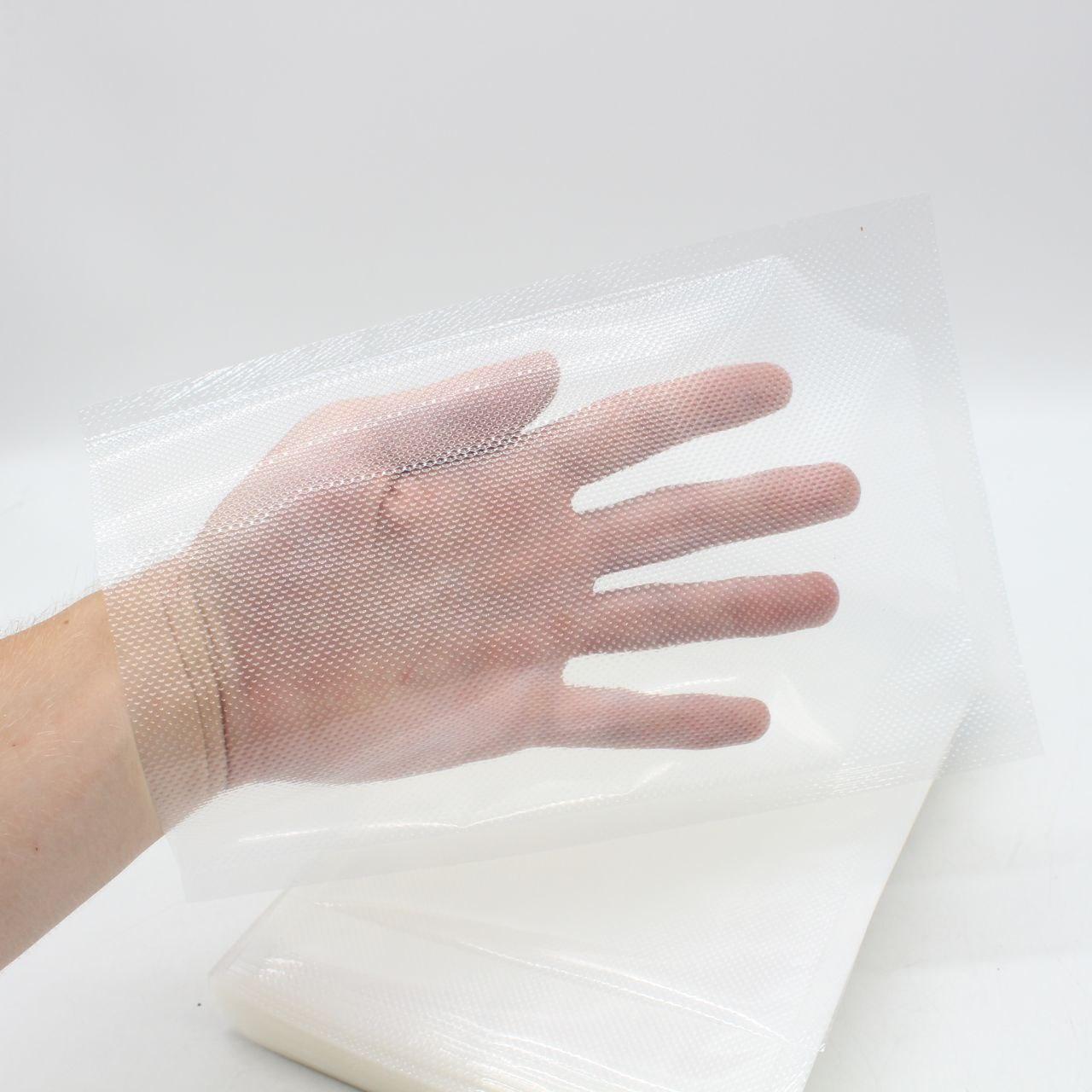 50 шт Рифлені пакети для вакууматора 20х15см / Вакуумні пакети для продуктів / Пакети для вакуумування