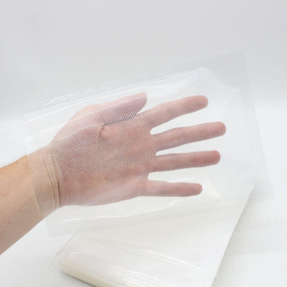 50 шт Рифлені пакети для вакууматора 20х15см / Вакуумні пакети для продуктів / Пакети для вакуумування