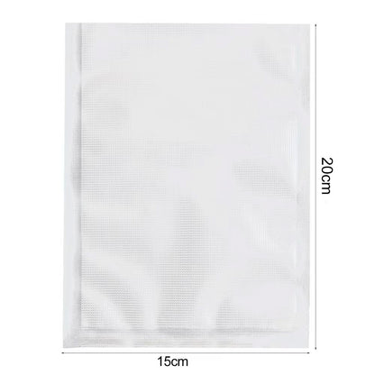 50 шт Рифлені пакети для вакууматора 20х15см / Вакуумні пакети для продуктів / Пакети для вакуумування