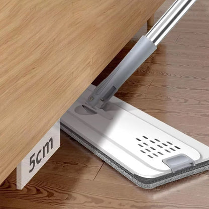 Швабра з автоматичним віджимом та відром 6л / Швабра ледарка / Комплект для прибирання швабра та відро