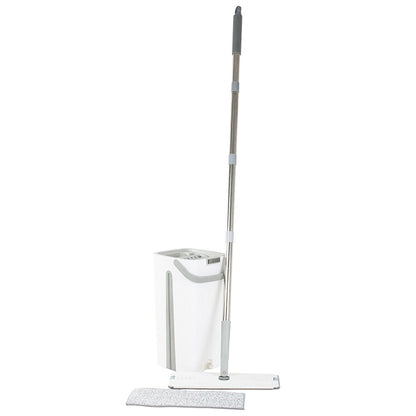 Швабра з автоматичним віджимом та відром 6л / Швабра ледарка / Комплект для прибирання швабра та відро