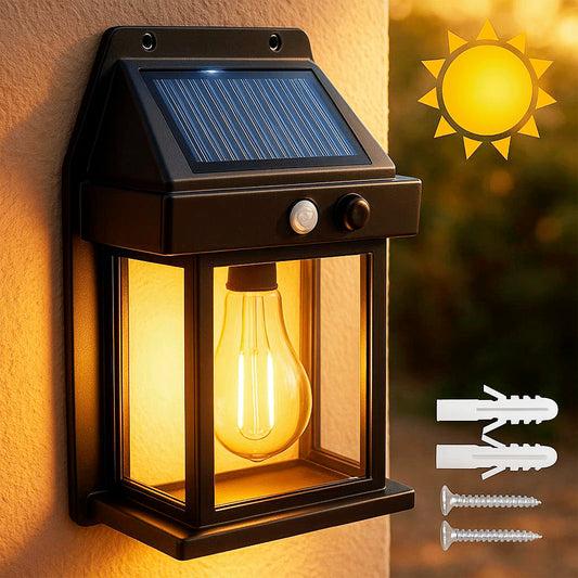Вуличний світильник на сонячній батареї з датчиком руху, SOLAR WALL LAMP ВK-888 / Ліхтар акумуляторний