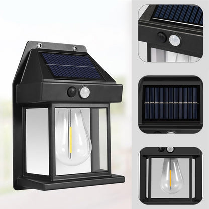 Вуличний світильник на сонячній батареї з датчиком руху, SOLAR WALL LAMP ВK-888 / Ліхтар акумуляторний