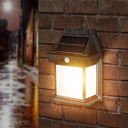 Вуличний світильник на сонячній батареї з датчиком руху, SOLAR WALL LAMP ВK-888 / Ліхтар акумуляторний