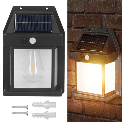 Вуличний світильник на сонячній батареї з датчиком руху, SOLAR WALL LAMP ВK-888 / Ліхтар акумуляторний