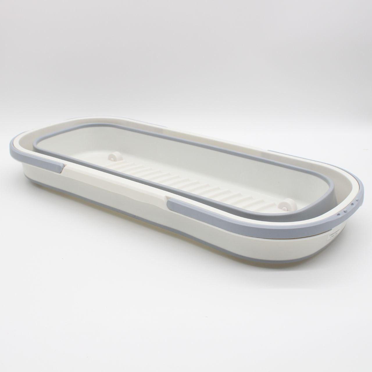 Складне відро силіконове під швабру 15л на коліщатках Barrel LY-488 / Відро прямокутне / Складна корзина