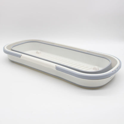 Складне відро силіконове під швабру 15л на коліщатках Barrel LY-488 / Відро прямокутне / Складна корзина