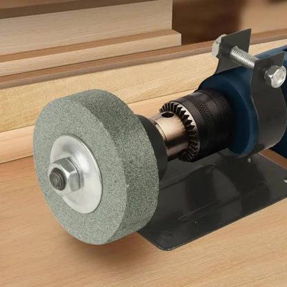 Настільна насадка на дриль з точильним каменем / Насадка для заточування свердлів / Тримач для дриля