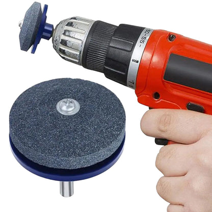 Камінь для заточування лез садових інструментів 50мм / Точильний диск / Насадка на дриль / Насадка для заточування