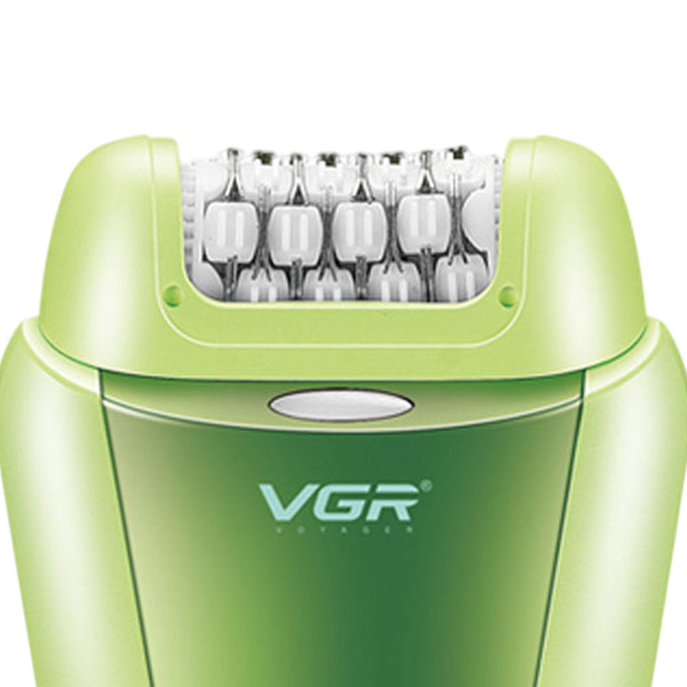 Акумуляторний епілятор, 2 насадки, з USB, V-758 / Електроепілятор / Електробритва жіноча / Депілятор для ніг