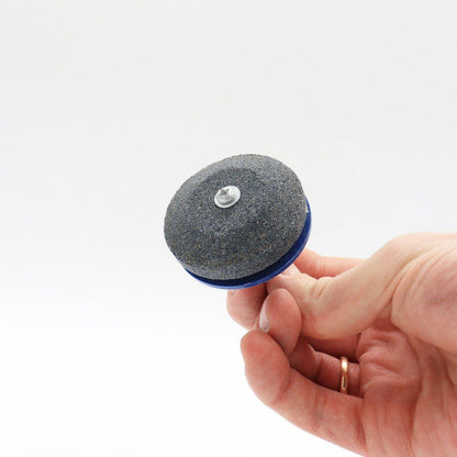 Камінь для заточування лез садових інструментів 50мм / Точильний диск / Насадка на дриль / Насадка для заточування