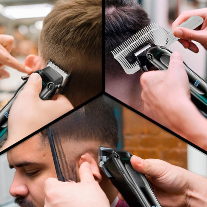 Акумуляторна машинка для стрижки VGR V-013 (8 насадок), USB, зелена / Тример для стрижки