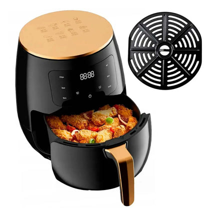 Аерофритюрниця на 6л, 2600Вт, від мережі, S-18 / Електрична фритюрниця без олії / Аерогриль / Мультипіч
