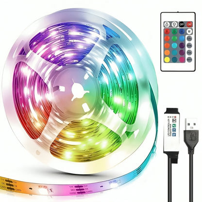 Світлодіодна стрічка 10м, від USB + пульт / Лед стрічка / RGB стрічка / Світлодіодна підсвітка для кімнати