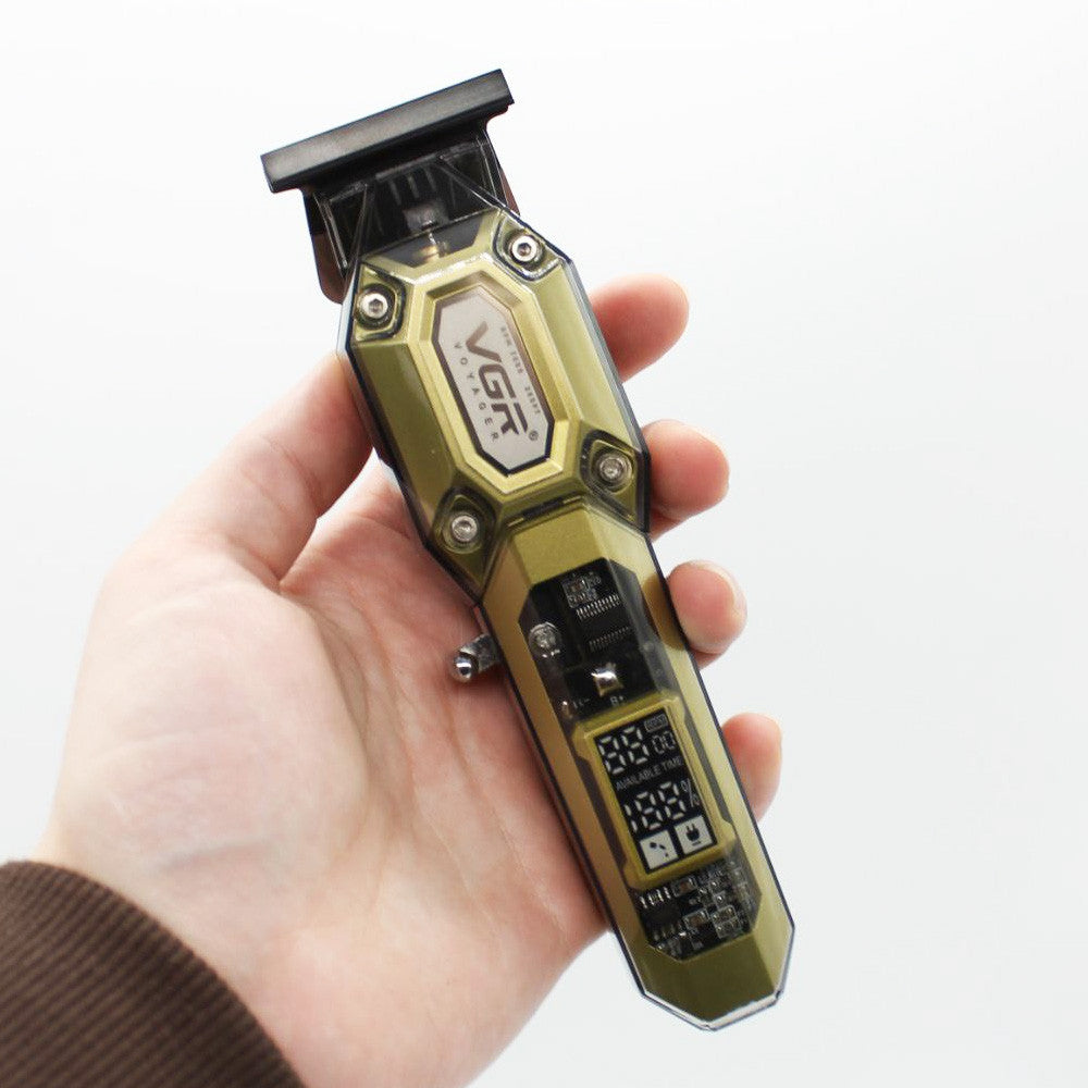 Комплект для стрижки волосся та бороди VGR V-600&900 з USB та 10 насадками / Машинка для стрижки волосся / Чоловічий тример