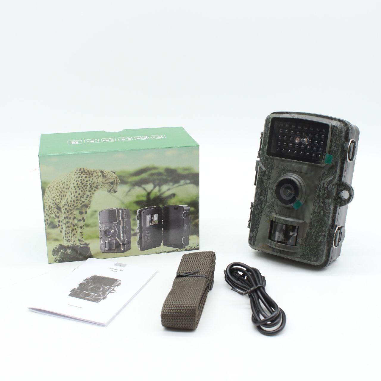 Фотопастка для тварин з датчиком руху 16Мп, від батарейок, DL-001 / Мисливська камера з нічним баченням