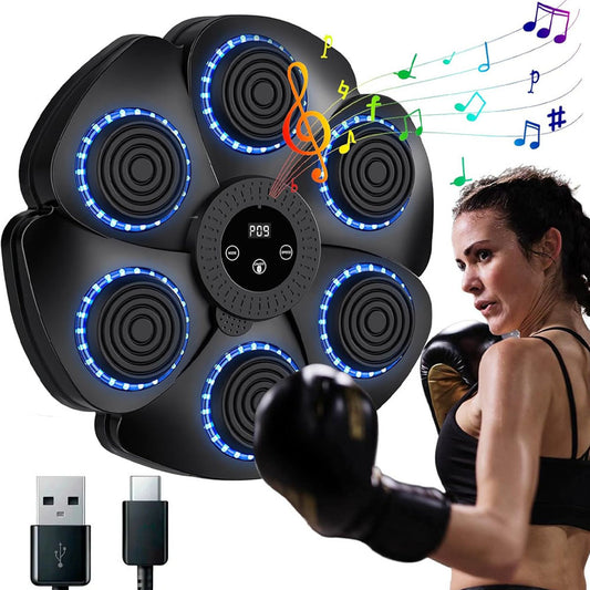 Настінна мішень для боксу з Bluetooth / Тренажер для боксу з музикою / Музичний боксерський тренажер