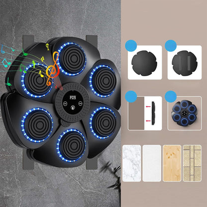Настінна мішень для боксу з Bluetooth / Тренажер для боксу з музикою / Музичний боксерський тренажер