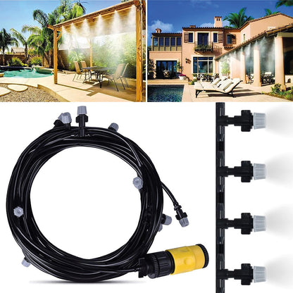 Система туманоутворення 10м, 10 форсунок "Оазис" / Садовий туманоутворювач / Система поливу саду