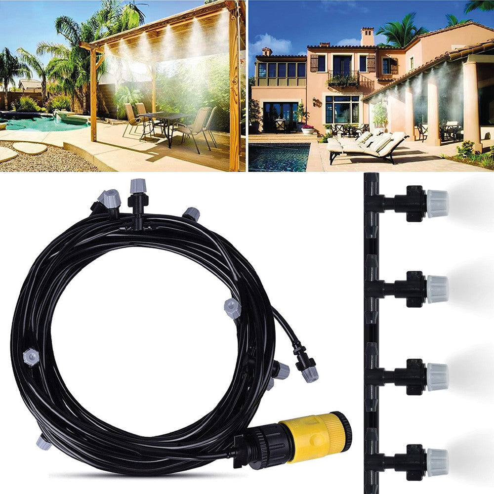 Система туманоутворення 10м, 10 форсунок "Оазис" / Садовий туманоутворювач / Система поливу саду