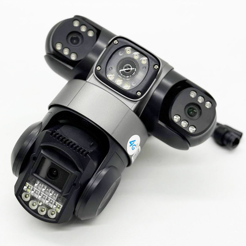 Вулична 4G камера відеоспостереження 12МП / Поворотна камера під сим карту / IP камера спостереження