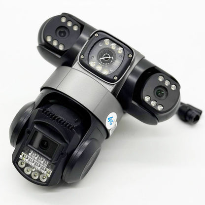 Вулична 4G камера відеоспостереження 12МП / Поворотна камера під сим карту / IP камера спостереження